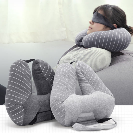 Travel foam particle pillow