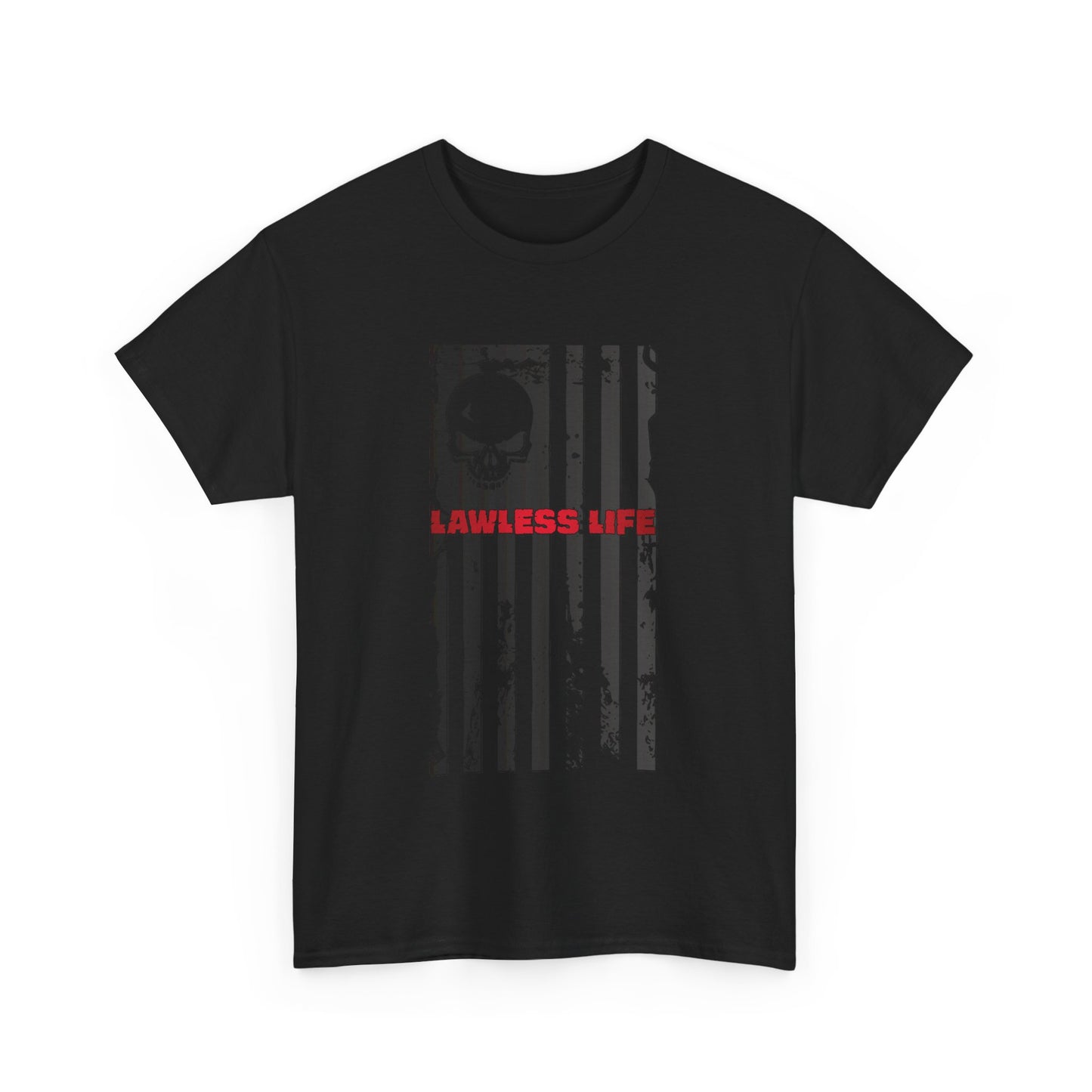 Lawless Life Flag. Heavy Cotton T-Shirt