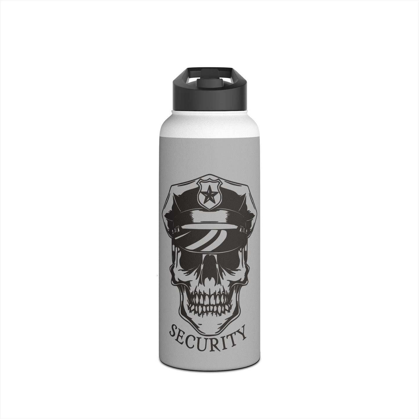 Security Skull. Stainless Steel Water Bottle