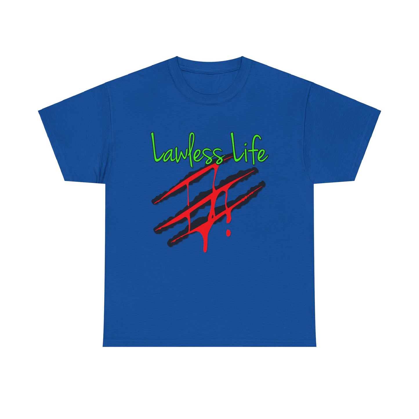 Lawless Life Bloody Scars. Heavy Cotton T-Shirt