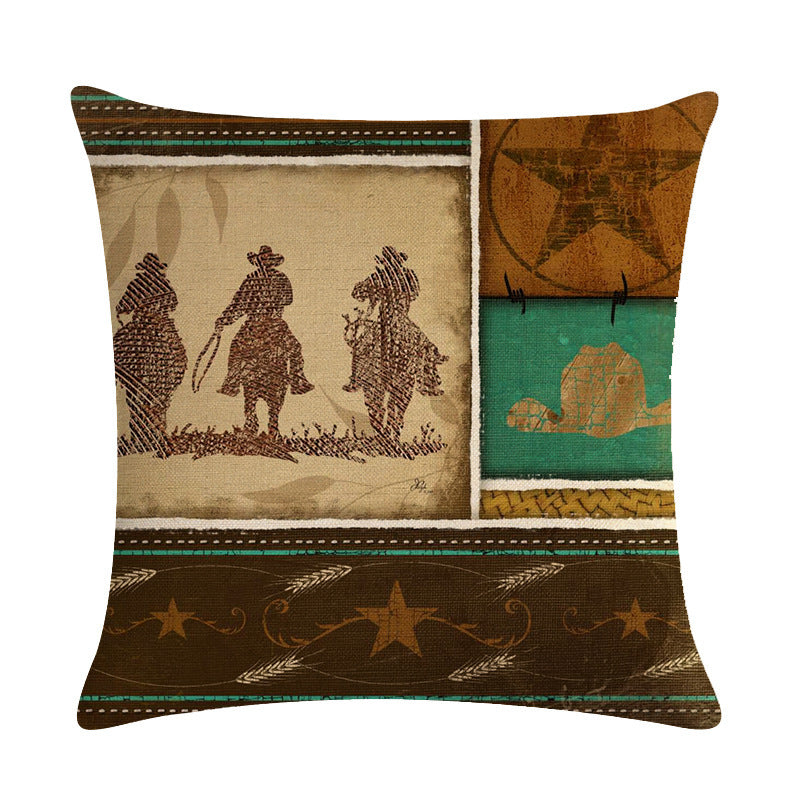 Cowboy Decorative Throw Pillow Cushion Covers