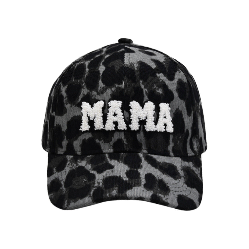 MAMA Parent-child Embroidered Corduroy Baseball Cap