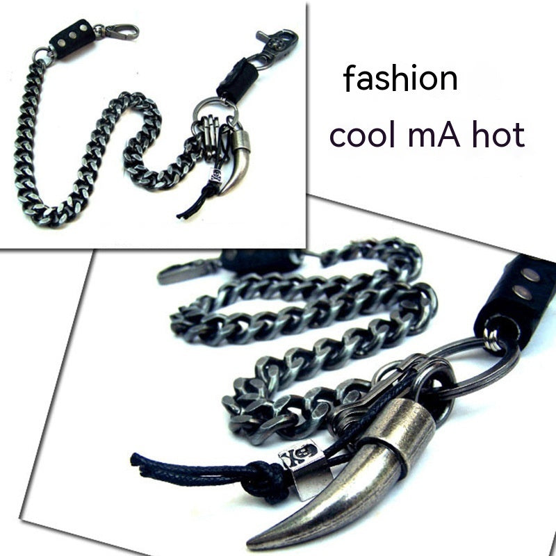 Trendy Metal Waist Chains Keychain