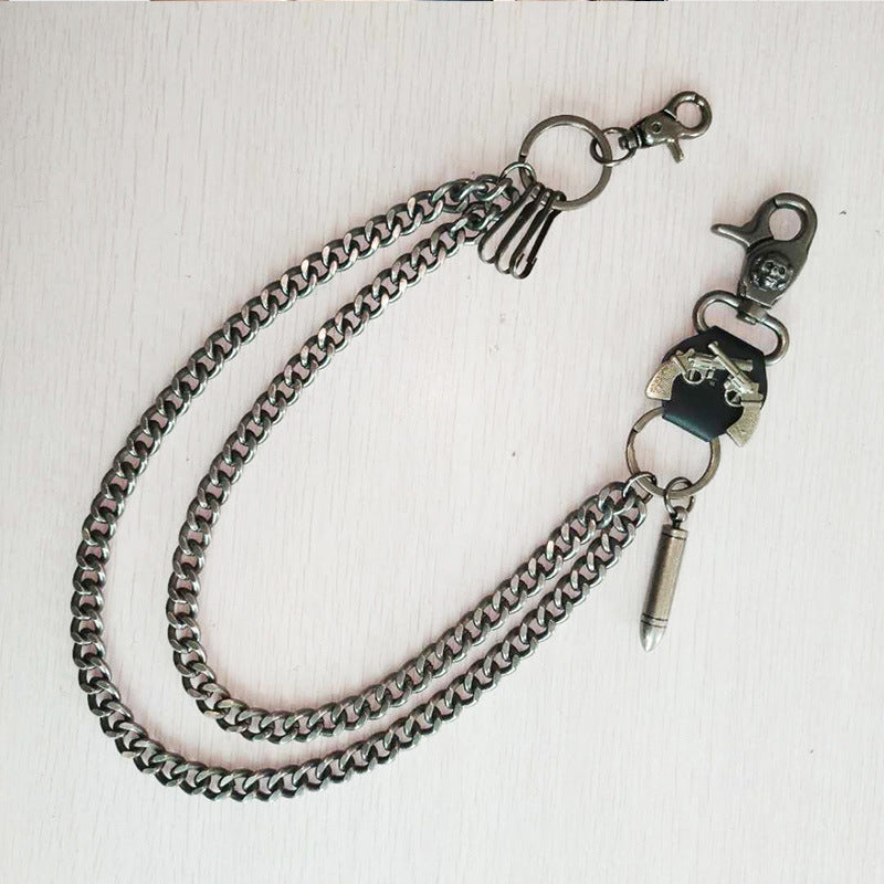 Trendy Metal Waist Chains Keychain