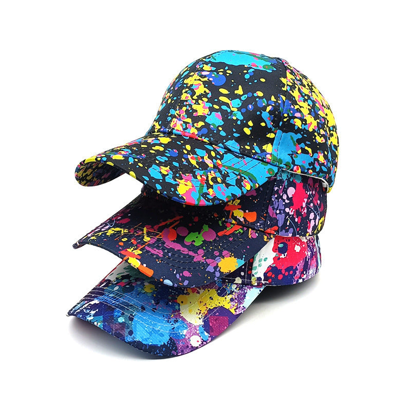 Trendy Painted Peaked Cap