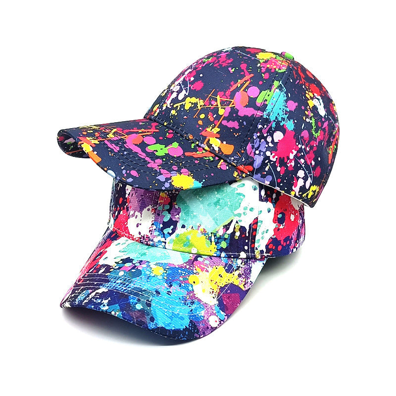 Trendy Painted Peaked Cap