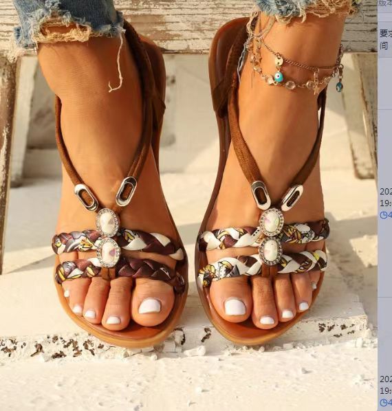 Flat Bottom Plus Size Sandals