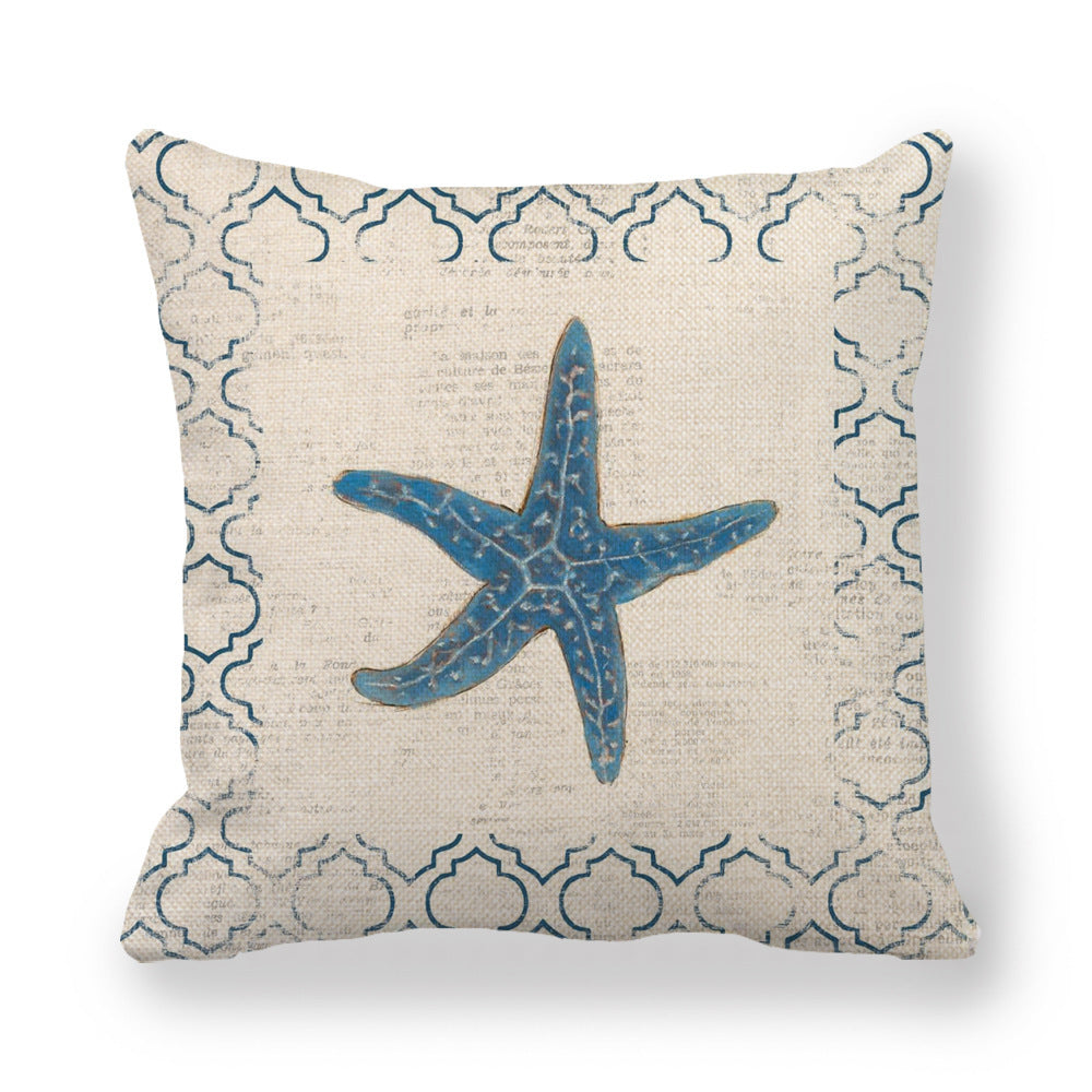 Sea Life Linen Pillowcase