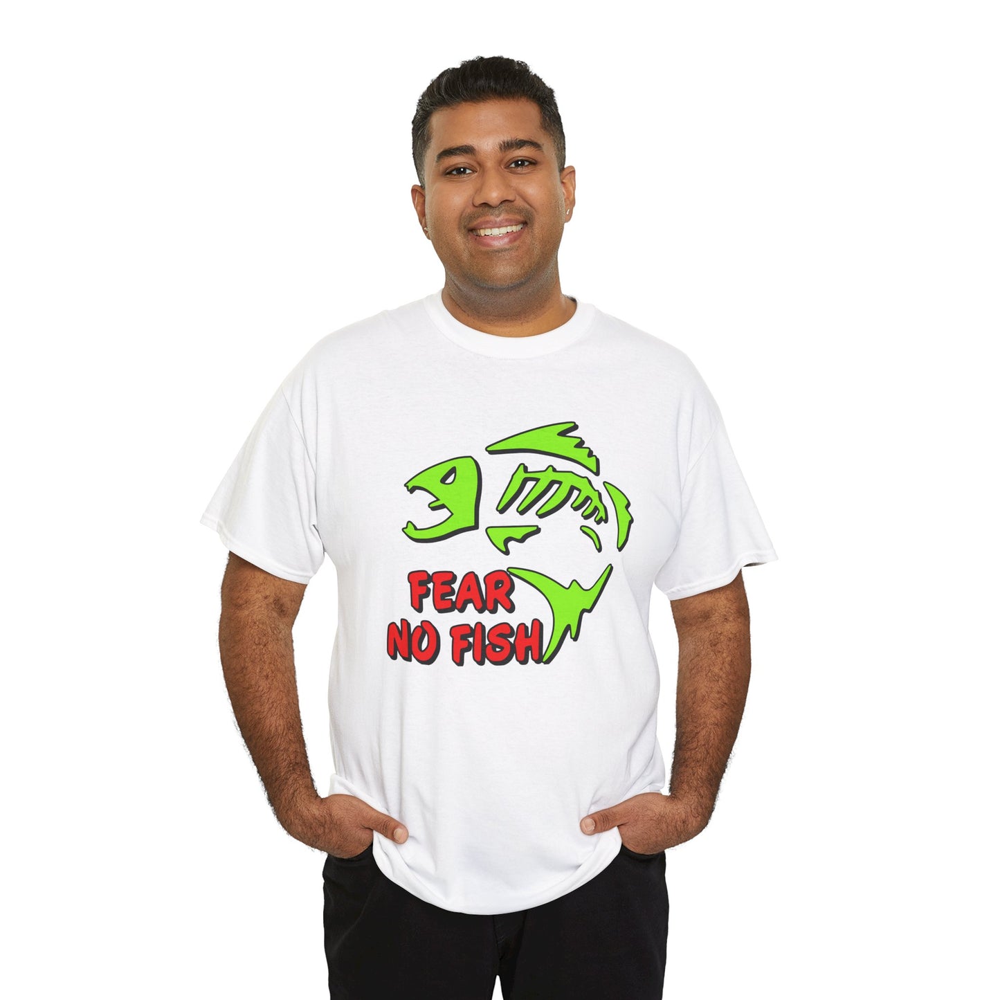 Fear no Fish, Heavy Cotton T-Shirt