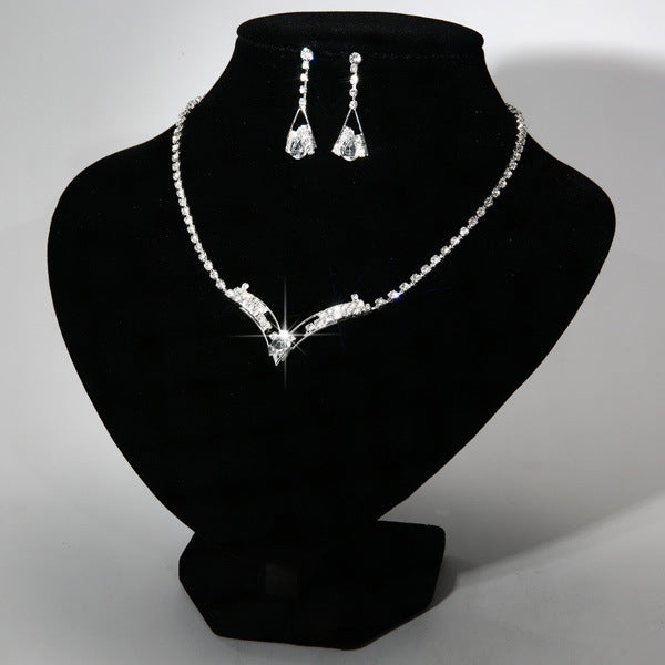 Korean water drop jewelry set