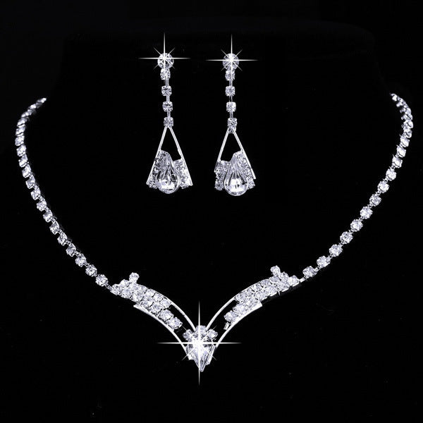 Korean water drop jewelry set