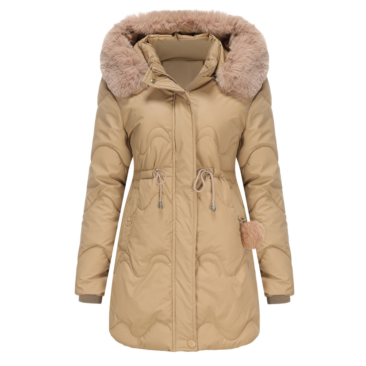 Women's Detachable Hat Wool Jacket