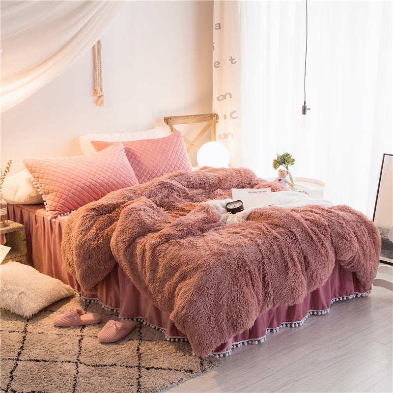 Korean mink velvet bedding set