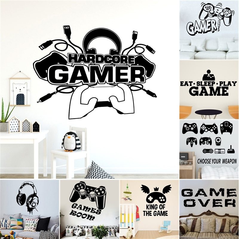 Hardcore Gamer Wall Decal