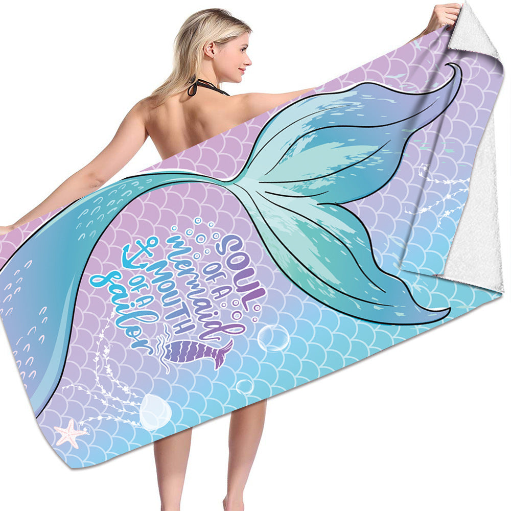 Mermaid Microfiber Towel