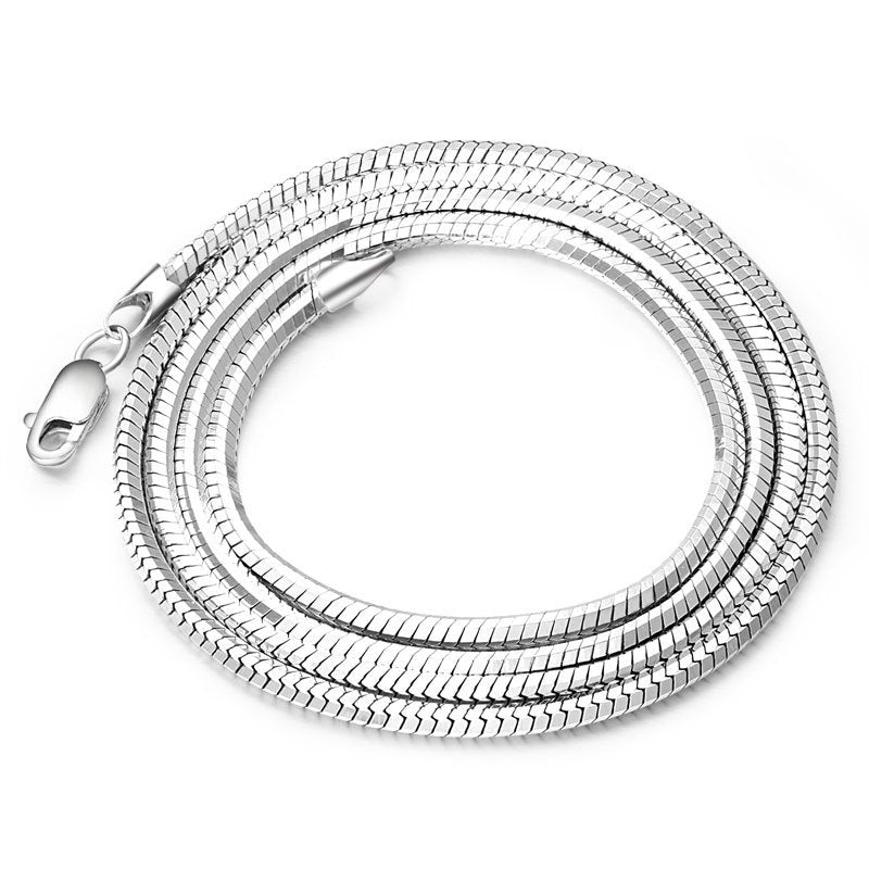 Sterling Silver Plated platinum necklace