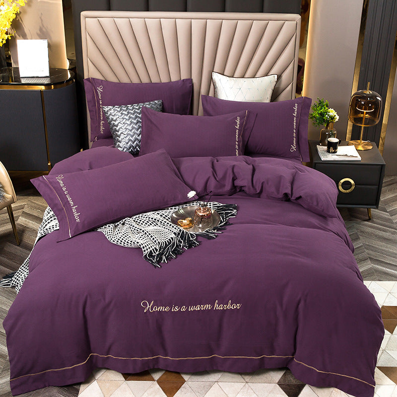 Brushed bedding set