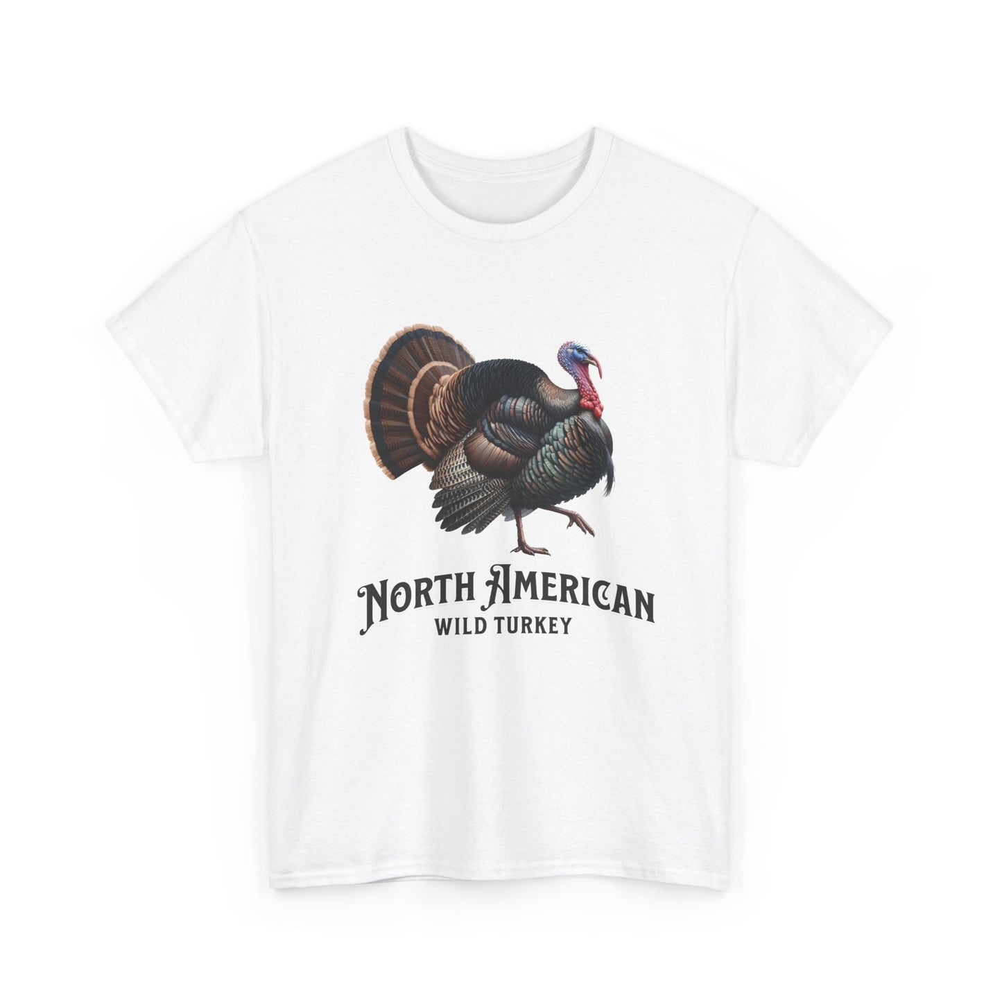 North American Wild Turkey. Heavy Cotton T-Shirt