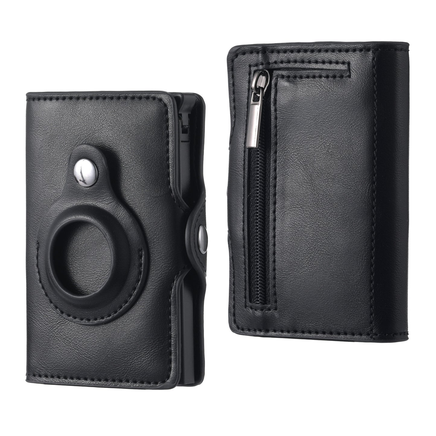 Men's Tracker Card Clamp Metal Card Holder Wallet