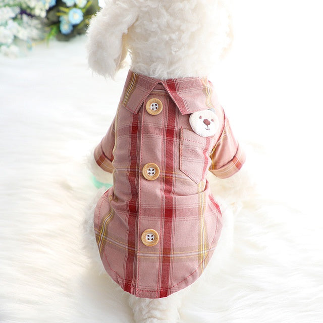 Dog Plaid Shirt