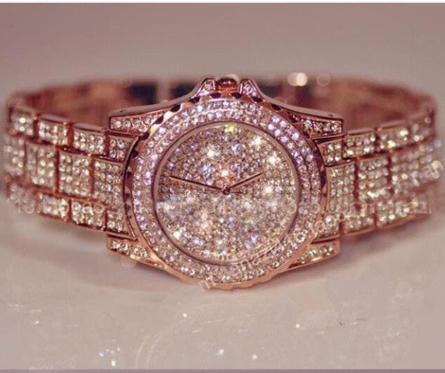 Rhinestone Diamond Steel Strap Watch