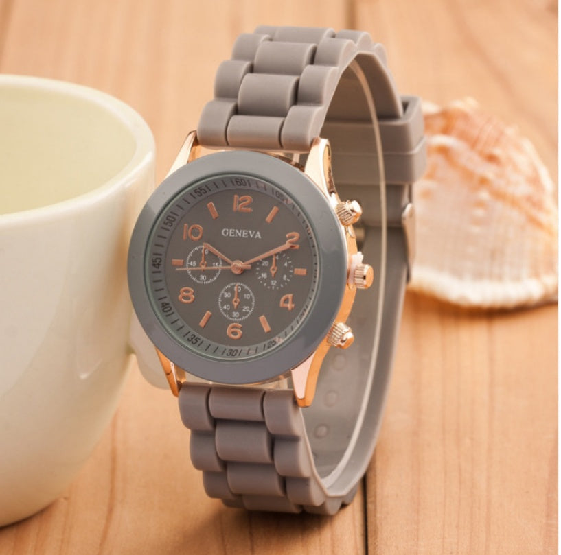 Geneva jelly silicone watch