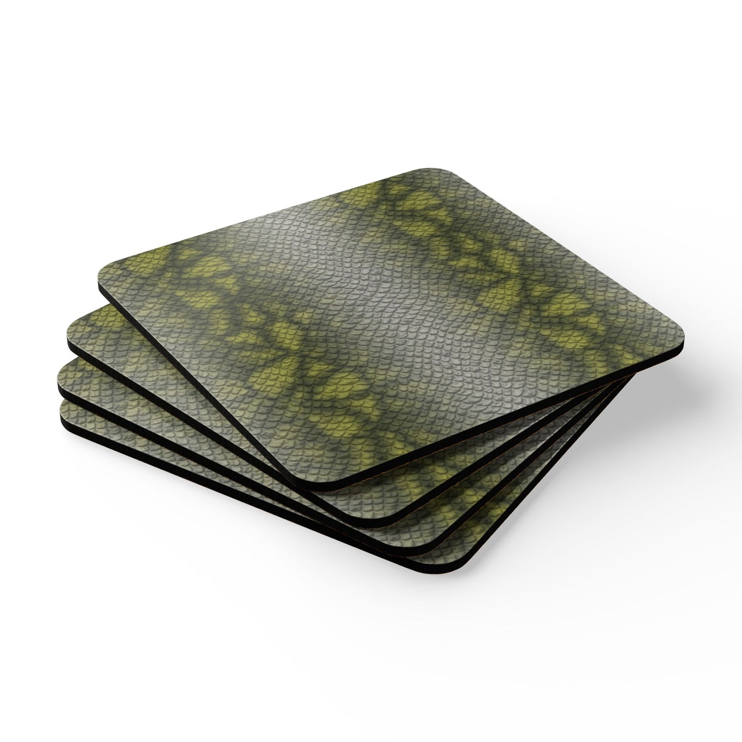 Snake Skin. Corkwood Coaster Set