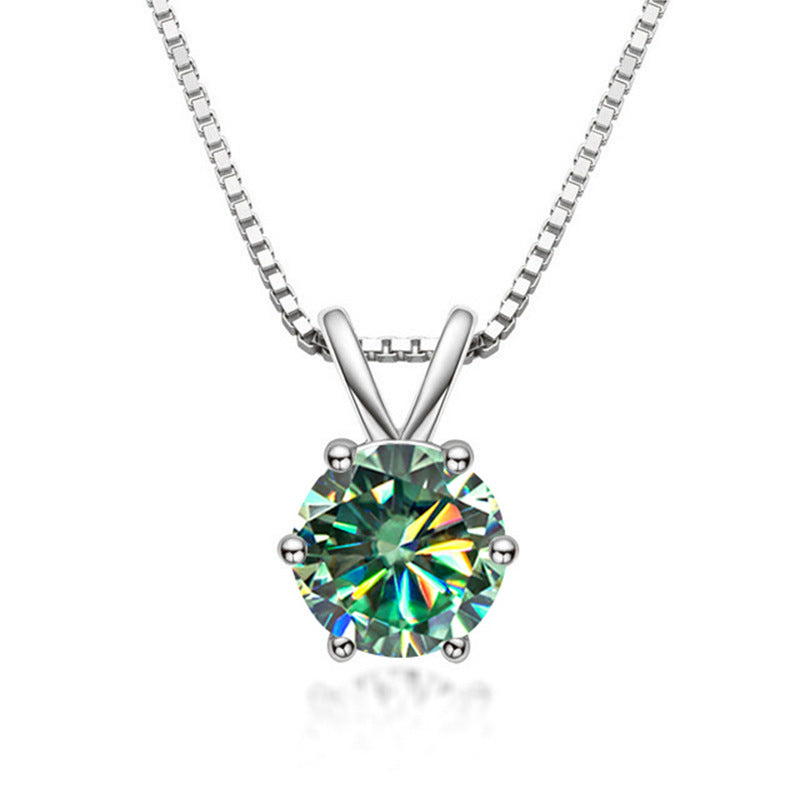 S925 Silver Pendant Diamond Necklace