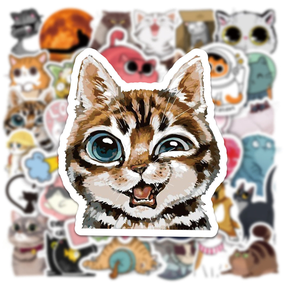 Cute Cat Waterproof Stickers