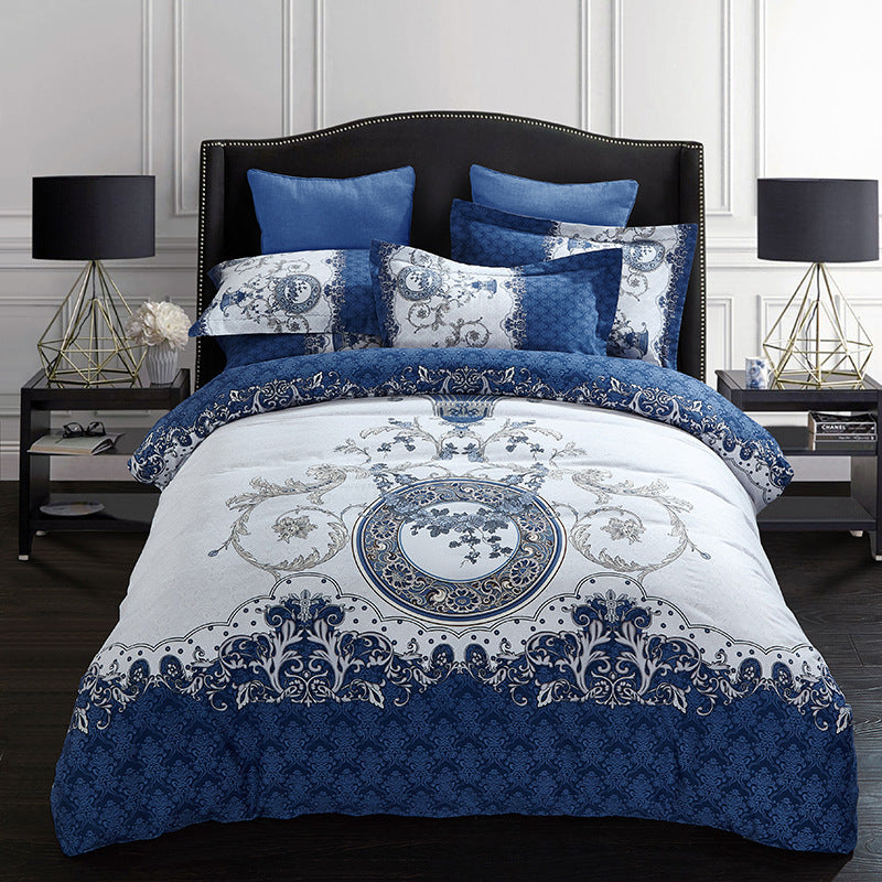 Four-piece cotton bed set