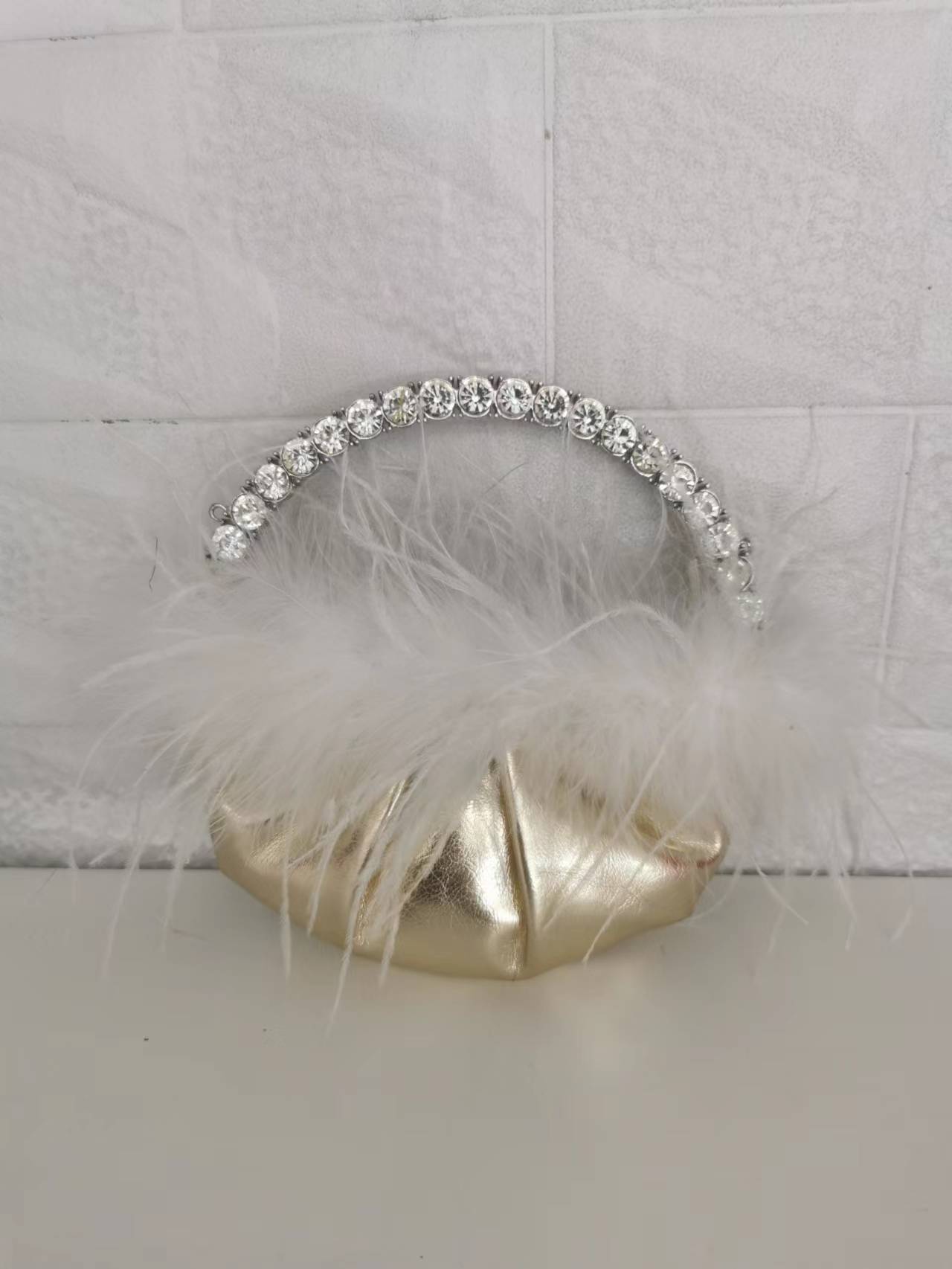 Diamond-encrusted Dinner Cloud Bag