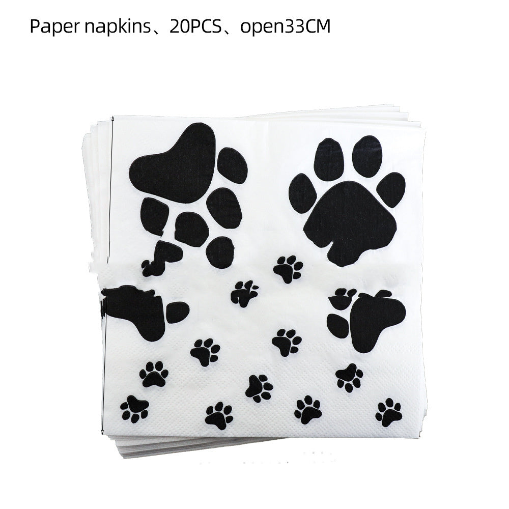 Dog Paw Tableware Set