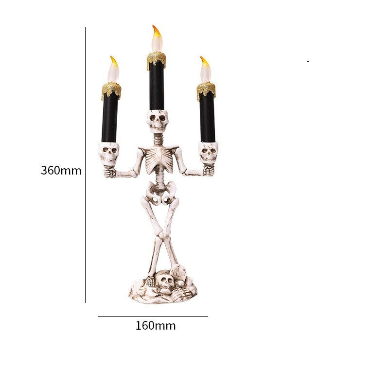 Halloween skeleton candles  decoration