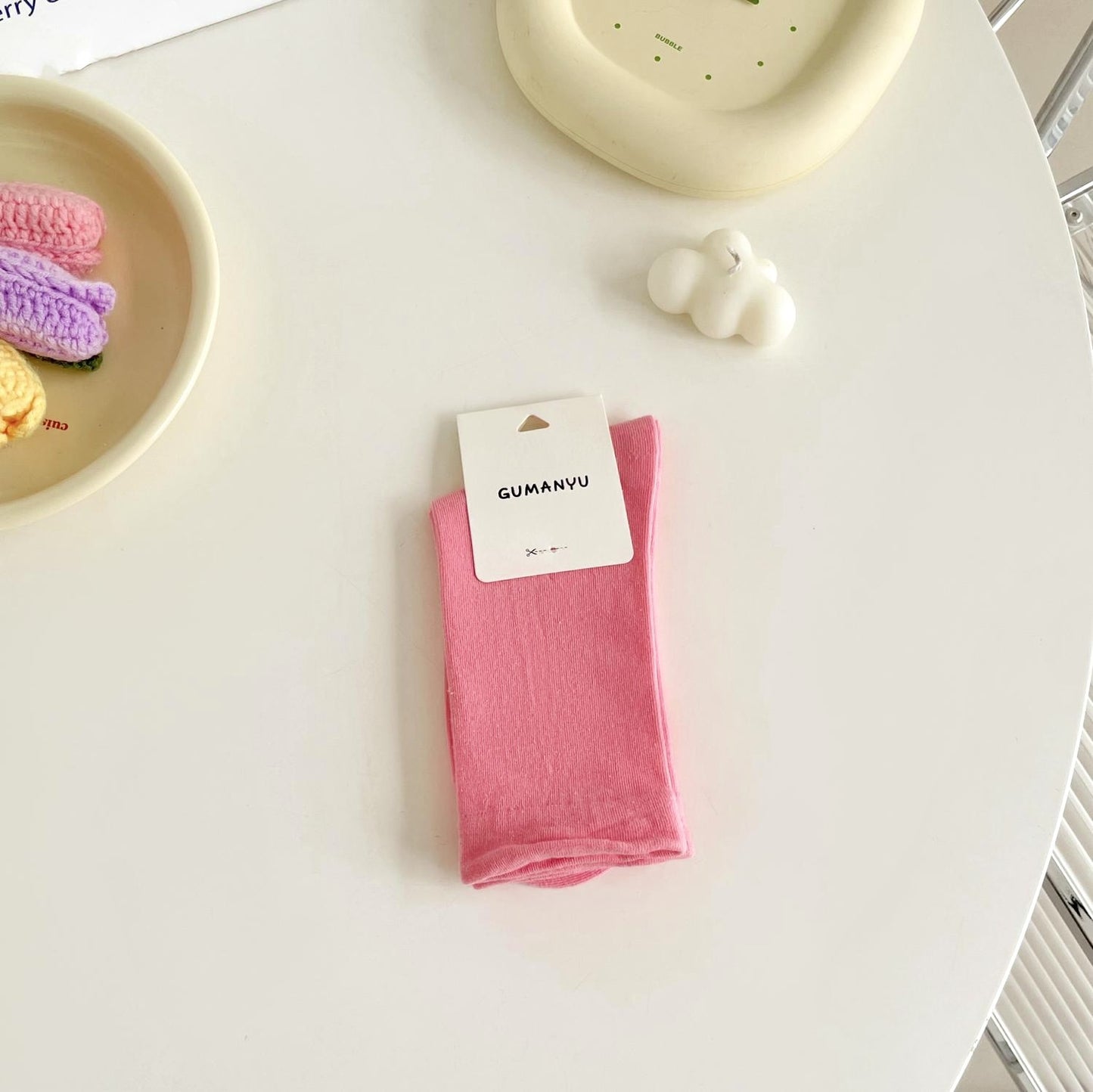 Pure Cotton Mid-calf Length Socks