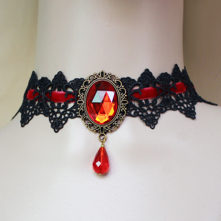 Gothic Lace Choker Necklace