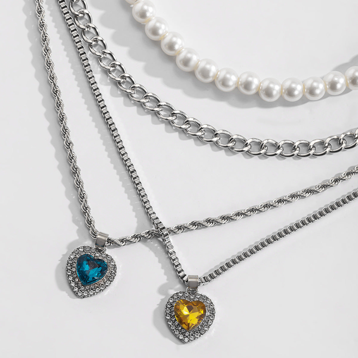 Multi-layer Pendant Necklace Set