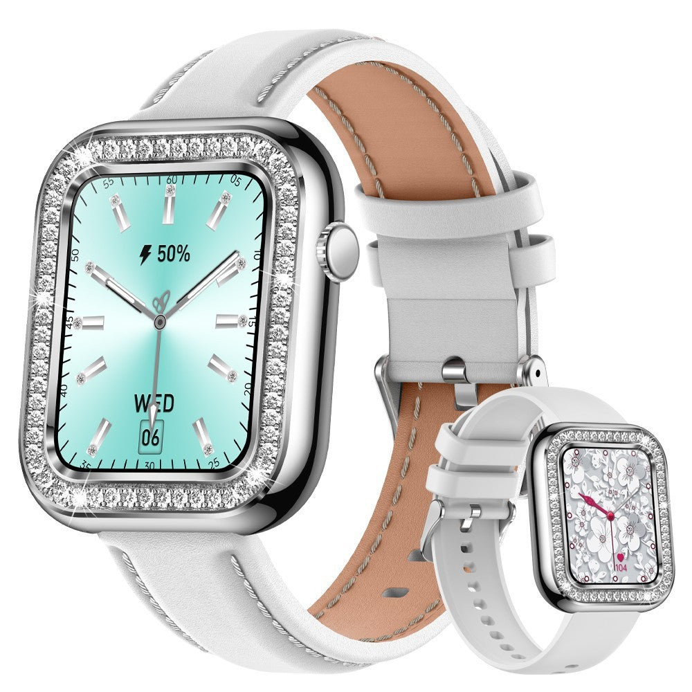 Square Diamond Waterproof Smart Watch