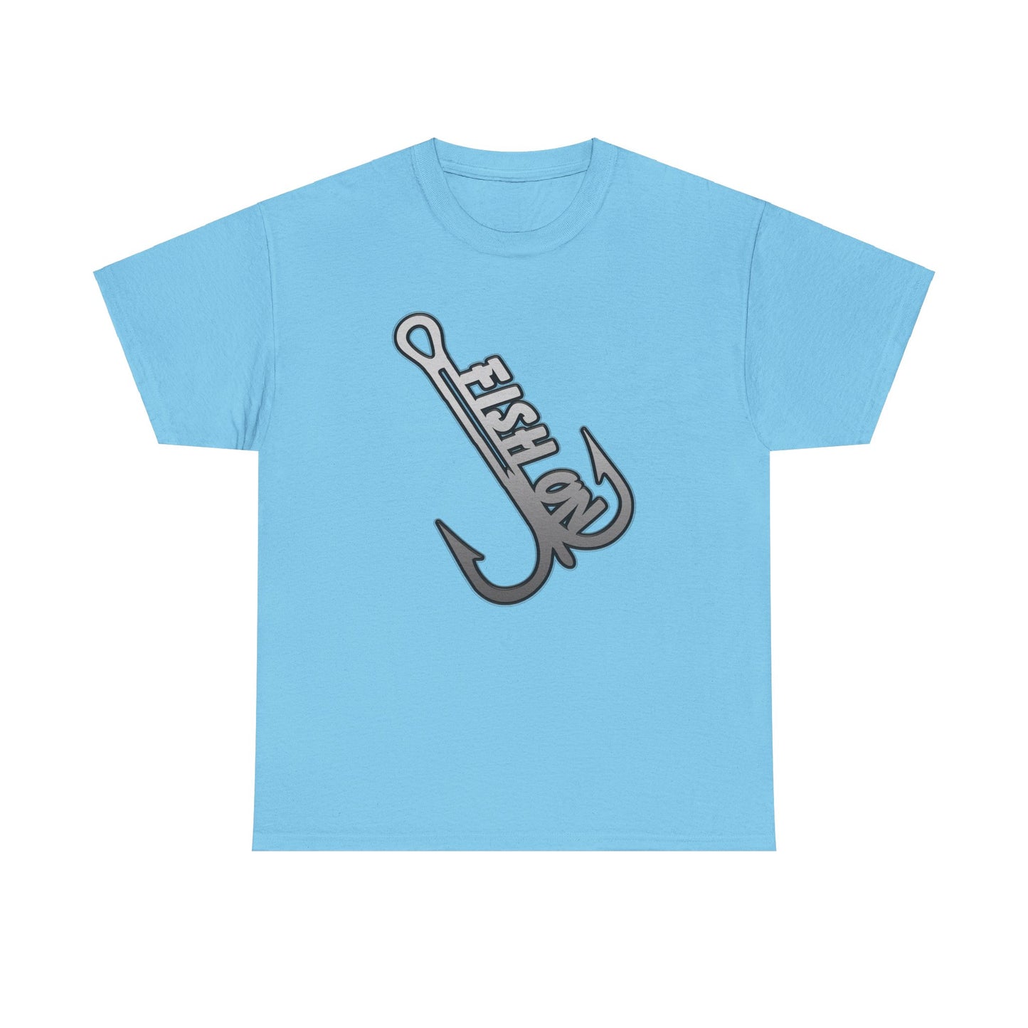 Fish on treble hook, Heavy Cotton T-Shirt