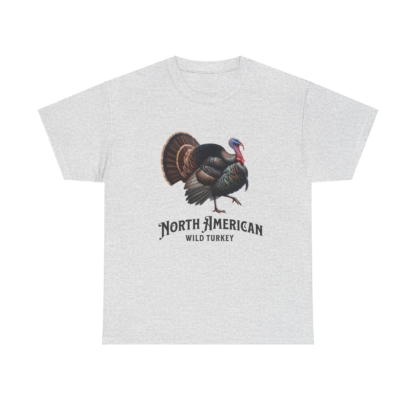 North American Wild Turkey. Heavy Cotton T-Shirt