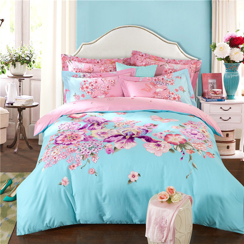 Four-piece cotton bed set