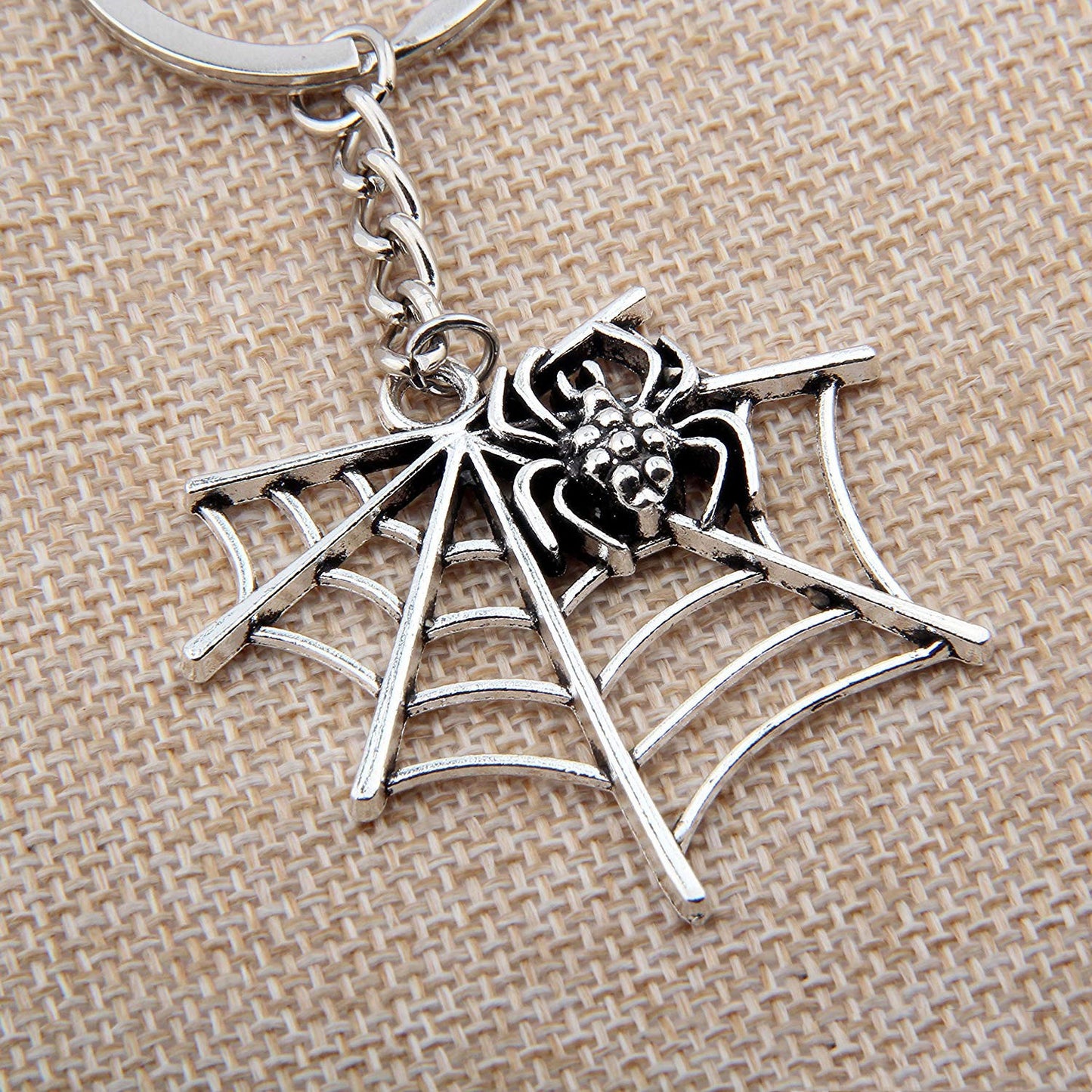 Spider Web Key Chain