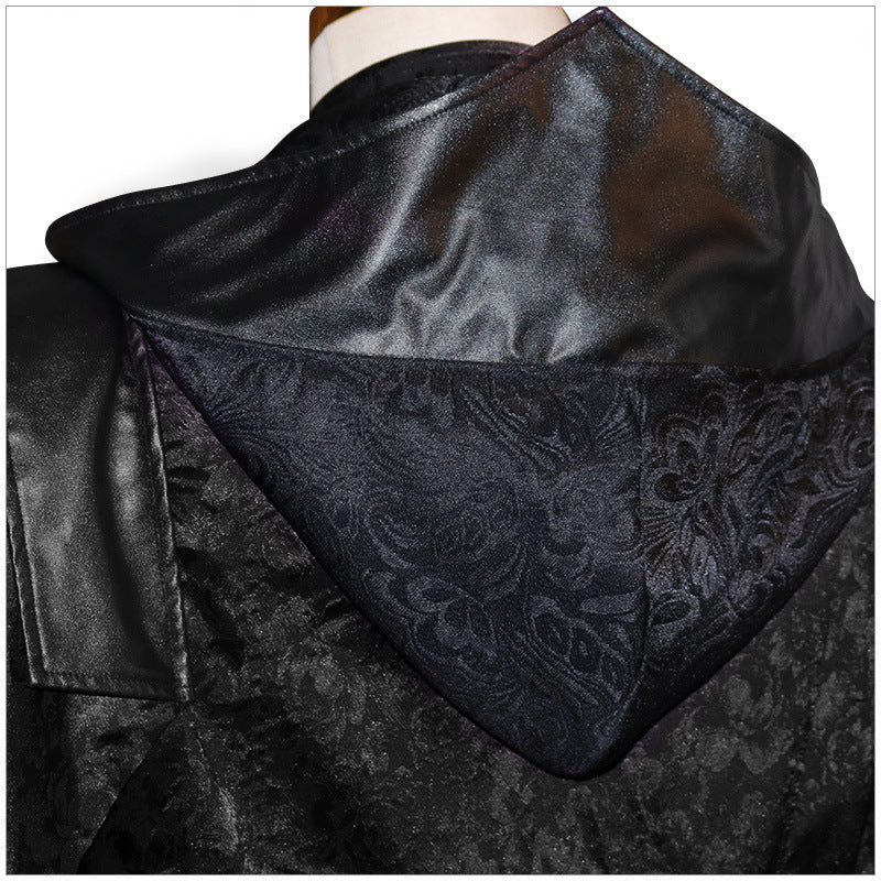 Leather Punk Gothic Cape Coat