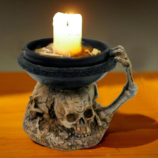 Skull Candlestick Decoration