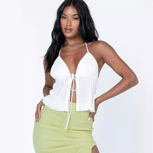 Sexy Lace-up Drawstring Camisole