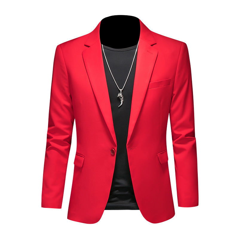 Casual Plus Size Slim-fit Suit Jacket