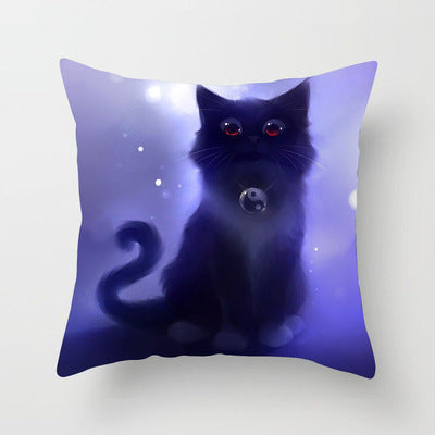 Cat Throw Pillowcase