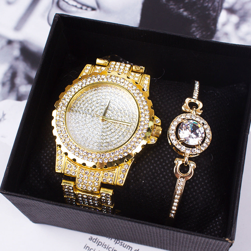 Rhinestone Diamond Steel Strap Watch