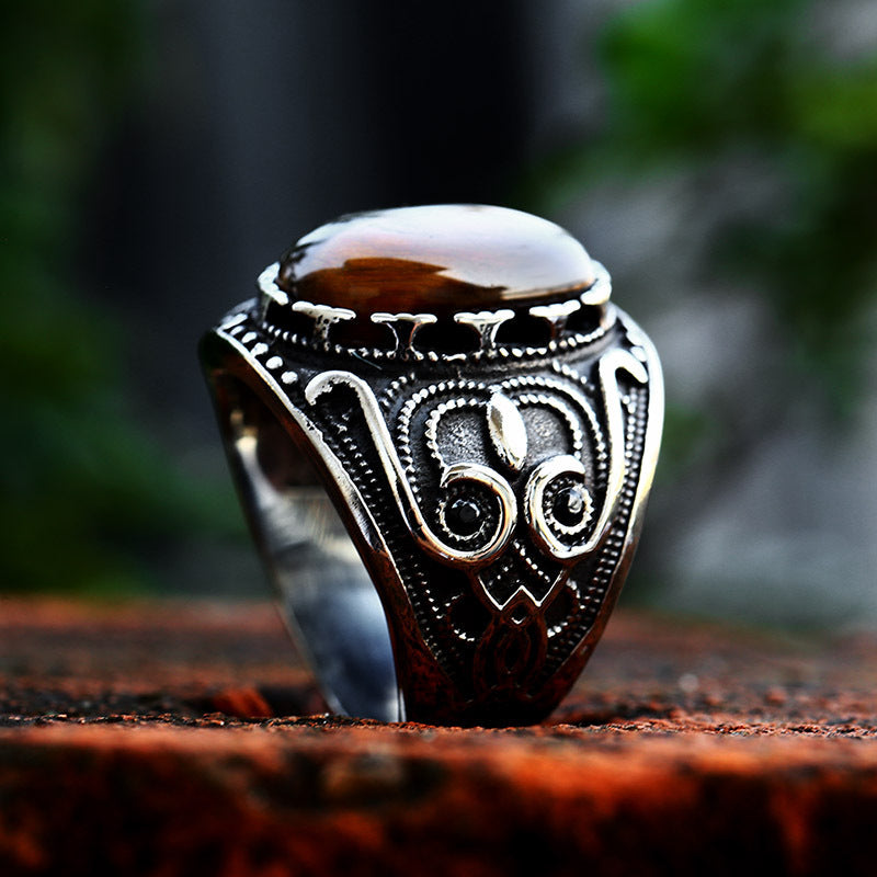 Vintage Titanium Steel Ring