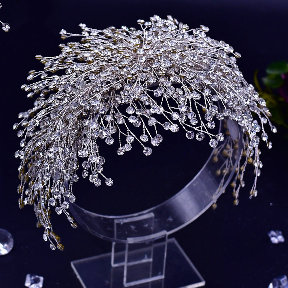 Handmade Rhinestone Wedding Headdress