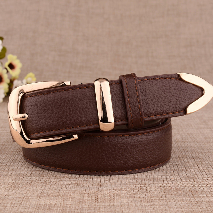 Casual Imitation Leather Belt